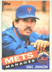 1985 Topps Baseball Cards      492     Dave Johnson MG